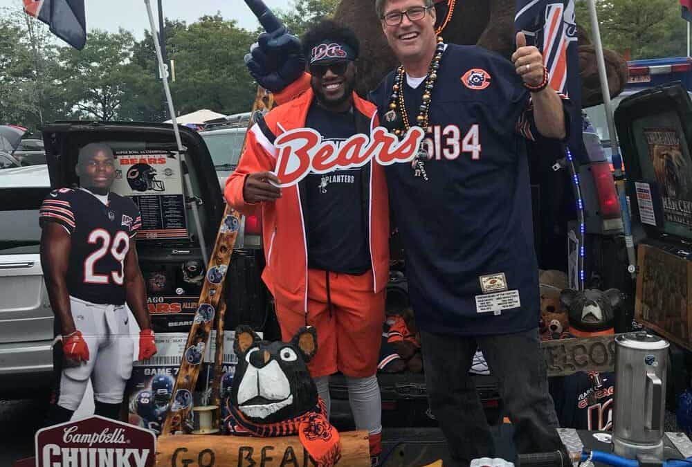 Diehard Chicago Bears fan shows off his tailgating prized possessions
